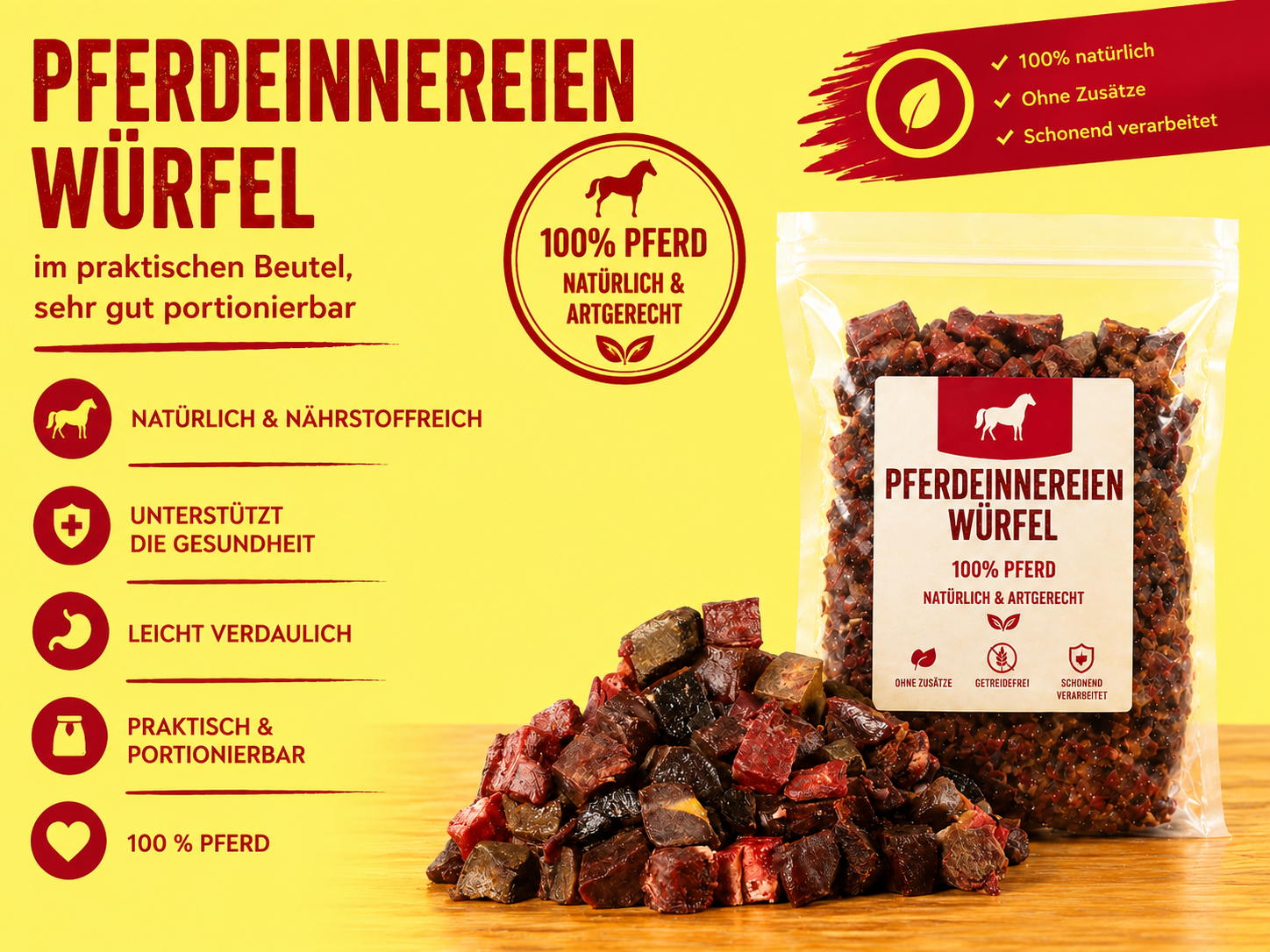 Pferdeinnereien Würfel