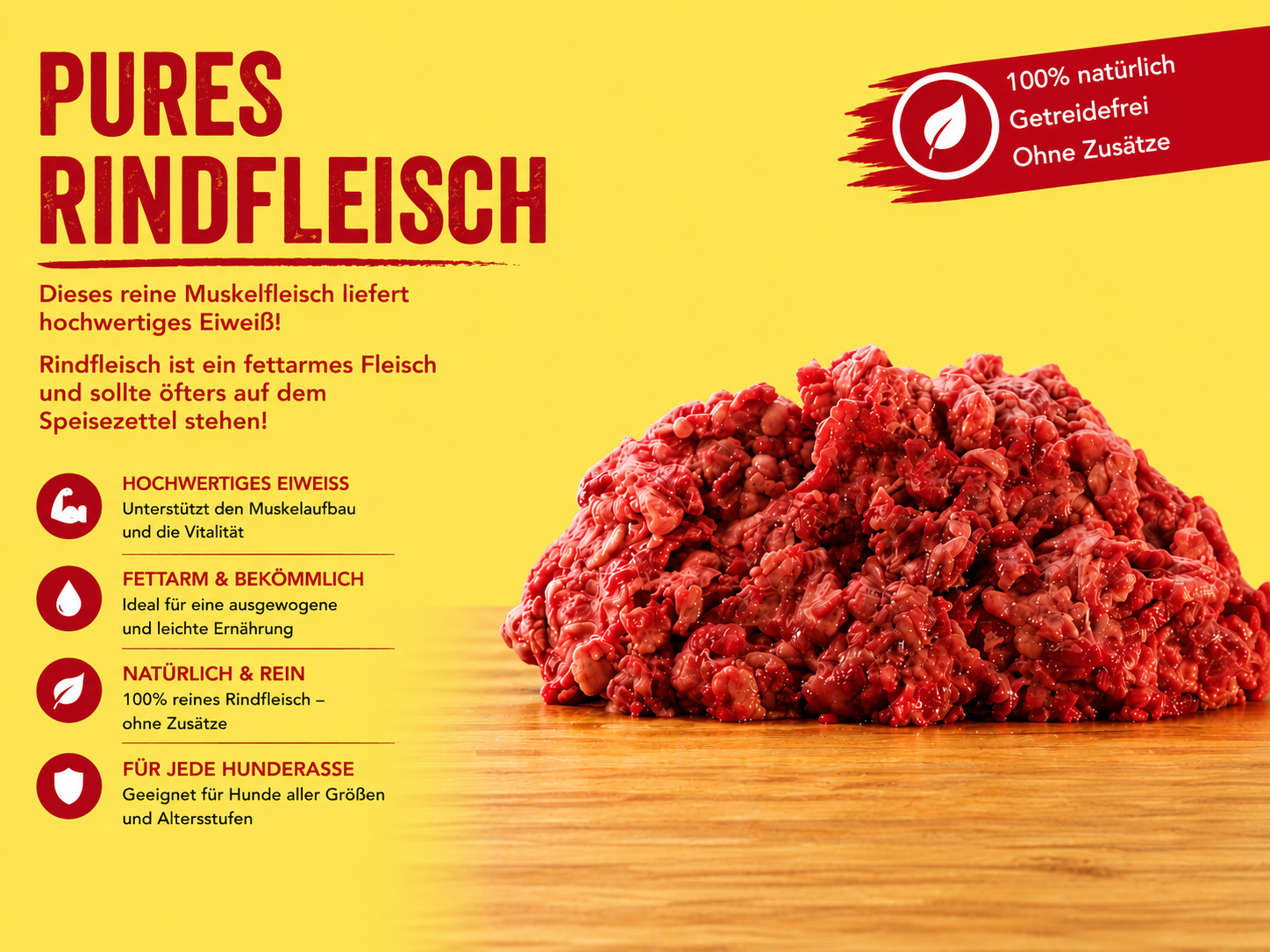 Rindfleisch pur