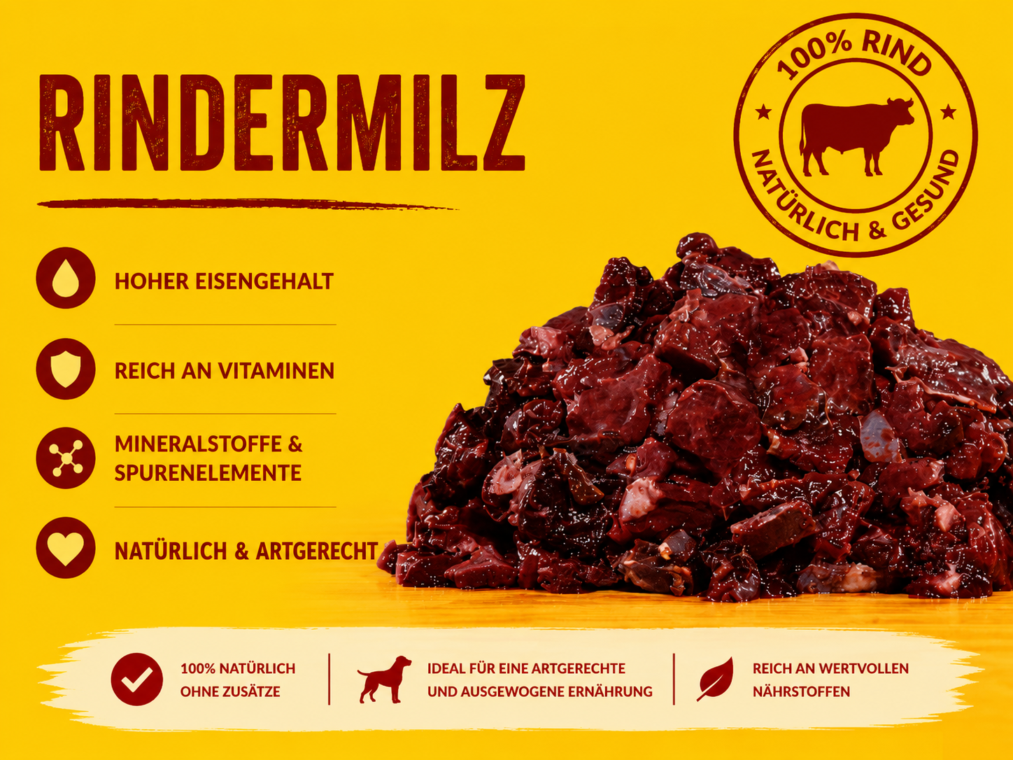 Rindermilzwürfel
