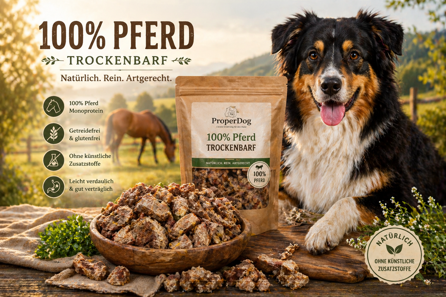 Trockenbarf Pferd