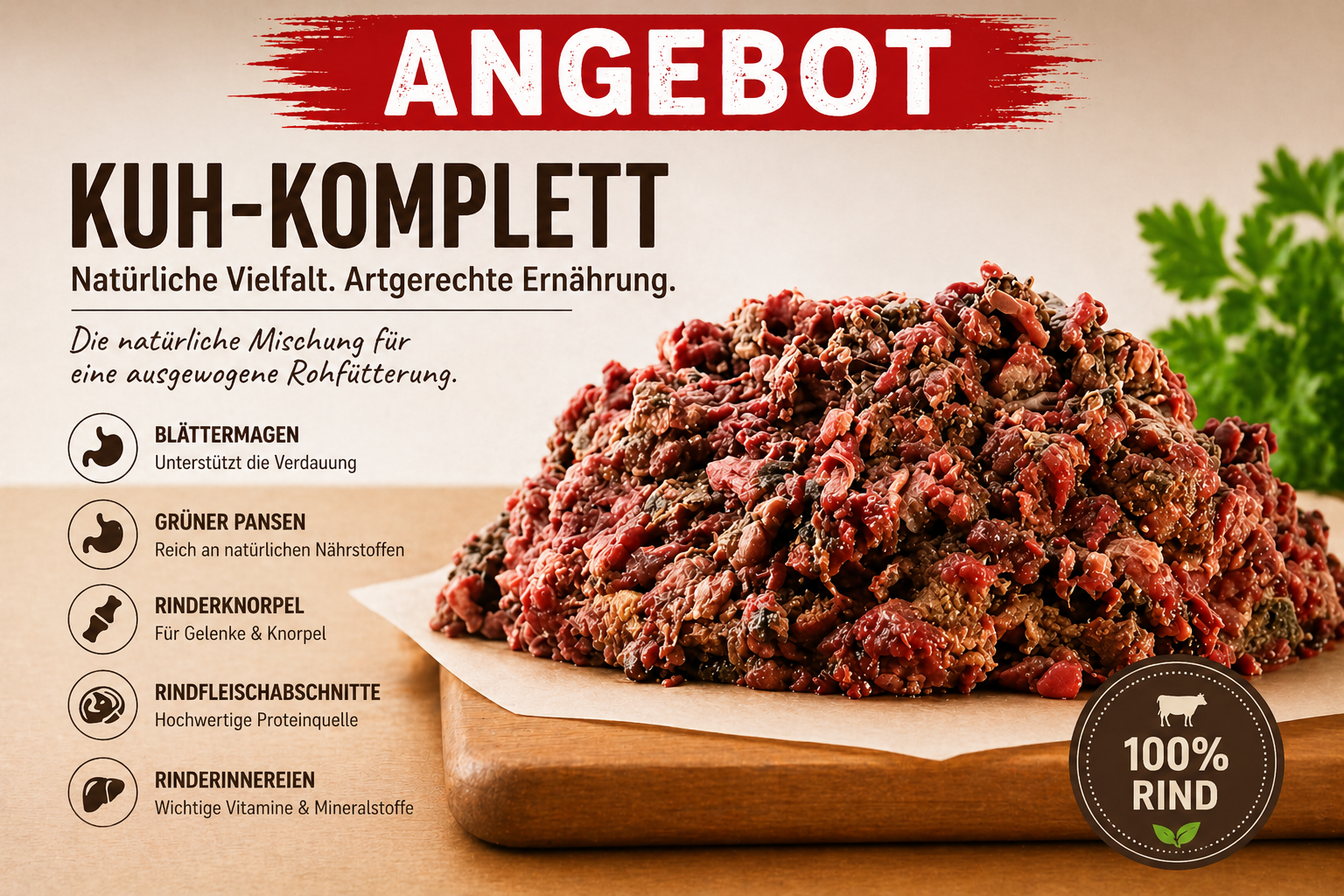 1 kg Kuh-Komplett