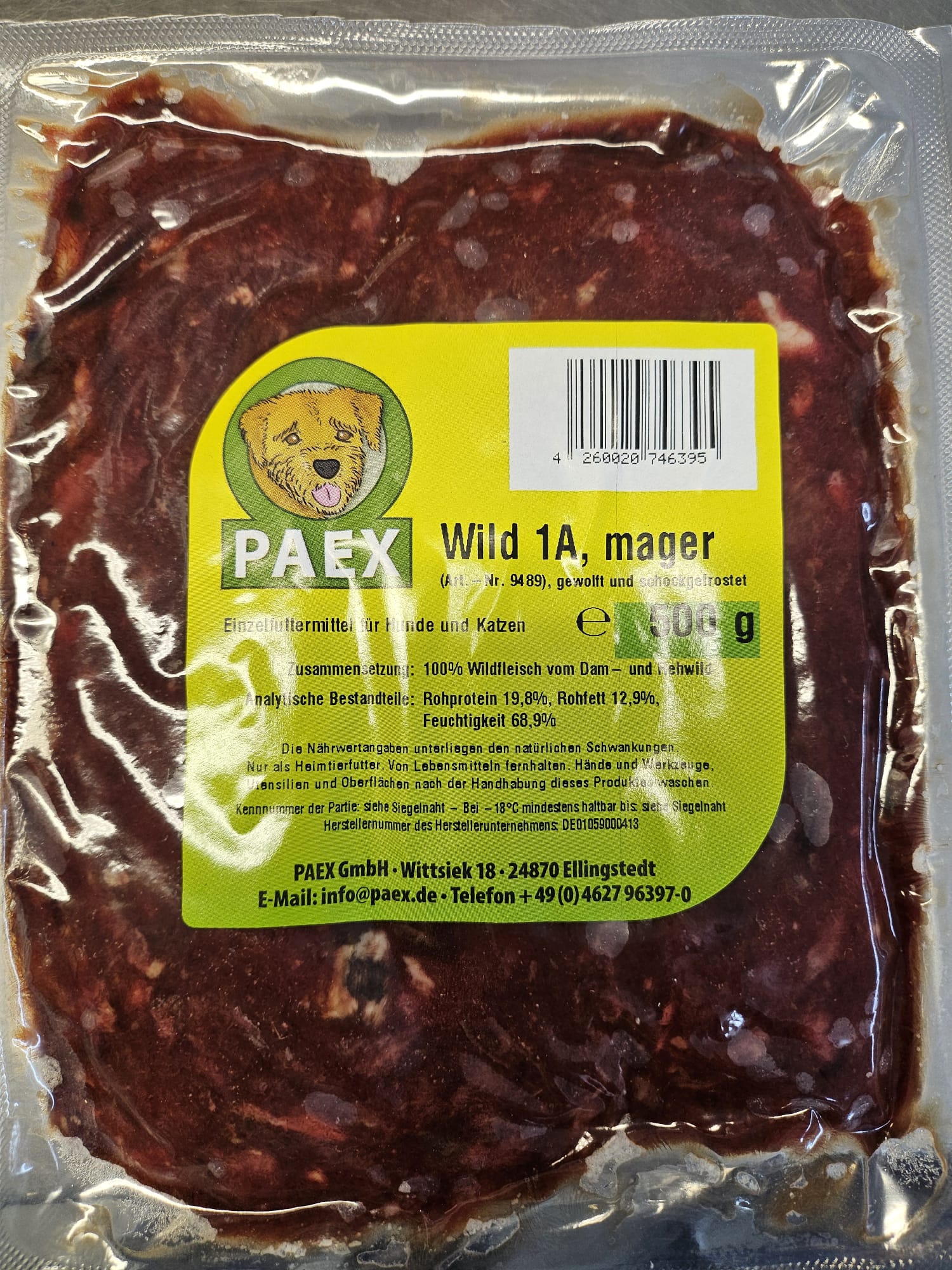 Wildfleisch 1A "besonders mager"