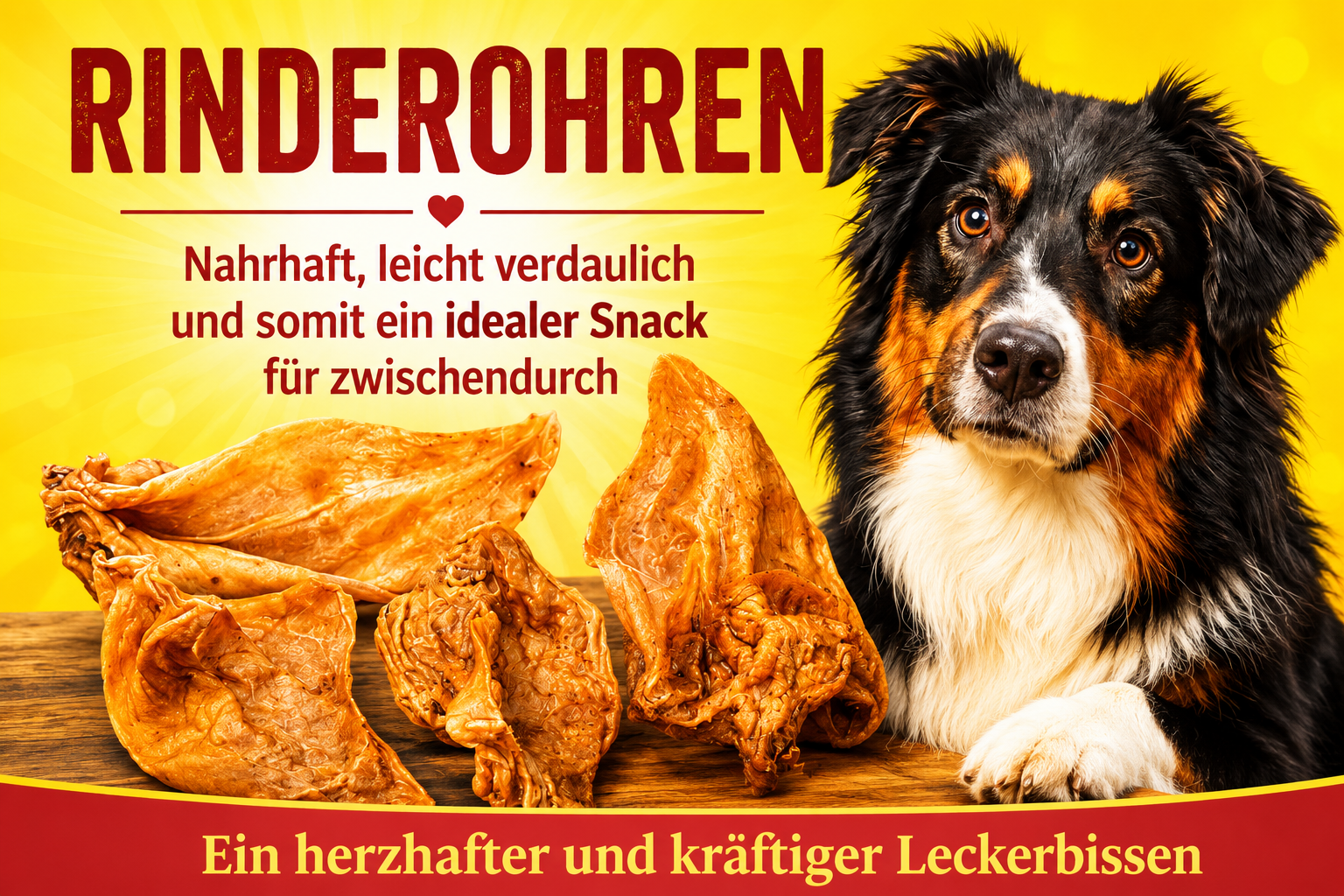 Getrocknete Rinderohren