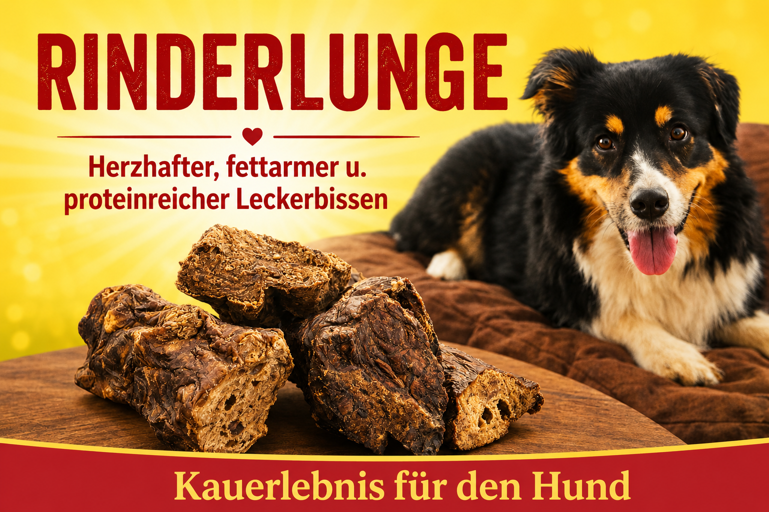 Getrocknete Rinderlunge